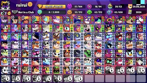 BS | Ruireui | BRAWLERS 94/105 | 18 MAX HC | 30K TROPHY | XP 13 | GEMS 29 | CN 60