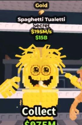 Gold Spaghetti Tualetti