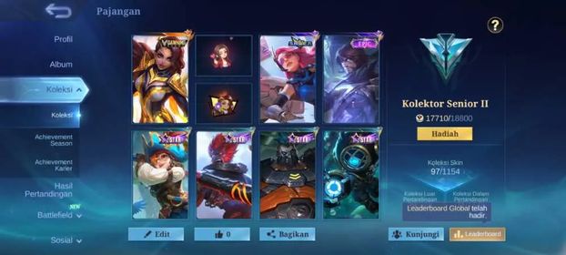#MLBB6 Hero 63 Skin 97 | DAWNING Esmeralda | Saber Rafaela | Epic Roger | 9 Spesial | 515 Harith | Valentine Kufra | 5 STAR