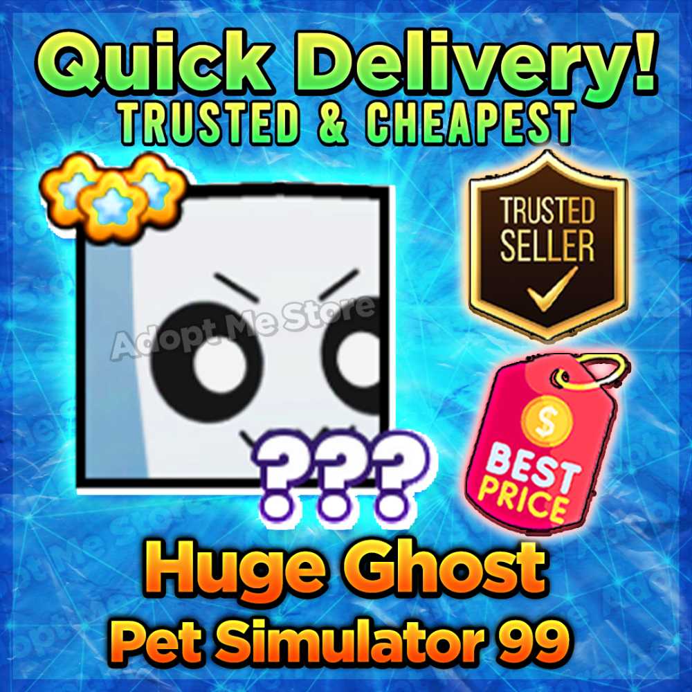 Huge Ghost Pet Simulator 99 / Pet Sim 99 / PS99 ⭐️ 100 SAFE