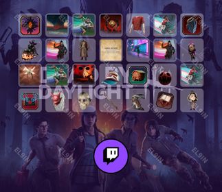 ✅ Twitch Drops 💜 DbD: October of Horror  🌐 Dead by Daylight [Total 28 Items]