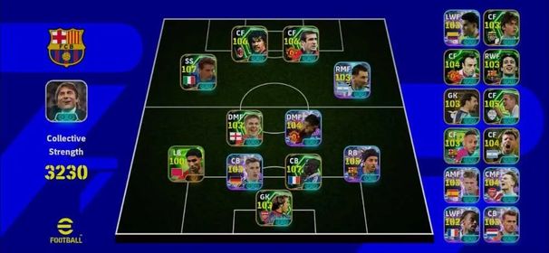 ❤️‍🔥3230 Team Strength❤️‍🔥Top 5 Epic Gullit(106)❤️‍🔥Owen (106)❤️‍🔥Thurum(107)❤️‍🔥Cantona(106)❤️‍🔥Baggio(107)❤️‍🔥Aubameyang❤️‍🔥krkic(104)❤️‍🔥seaman(103)❤️‍🔥Epic Inzaghi(103)❤️‍🔥Showtime-Messi (104)Sclotterbeck(103)❤️‍🔥Casemiro(104)❤️‍🔥odegaard(104)❤️‍🔥Epic Berbatov(104)❤️‍🔥Only Konami link