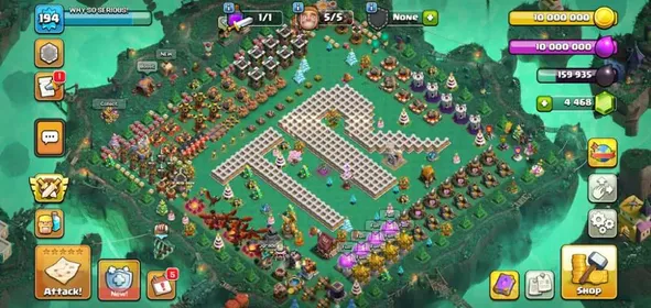 Rare Xp 194 legendary Th 11 fully max ll Dragon statue ll old decorations ll 4400 gems ll nc yes