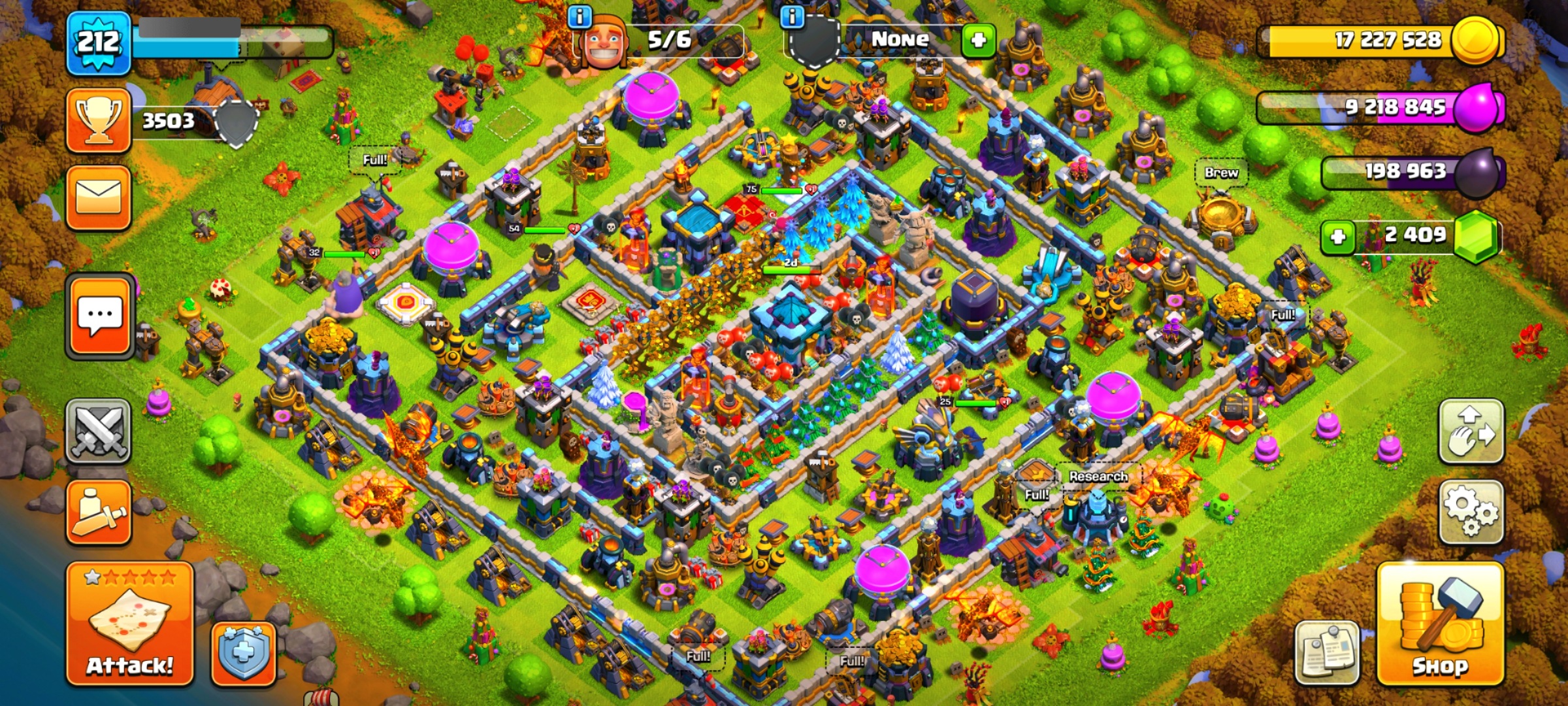  CHEAPEST STORE TH13 NEAR MAX BASE XP 212 MAX HERO DEFENSE 