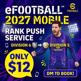RANK PUSH eFootball mobile 2027 rank Division VS people rank 6 to rank 5
