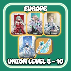 【Europe】Phrolova + Lynae + Luuk + Qingxiao + Glint Of Clouds | UL 8-10 | Login By Microsoft Email | Full Access