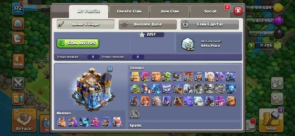Th18 [11k-Gems] | Hero-63-85-40-20 | [Blacksmith [15-Epic All Unlock] | Strong Profile | XP-172 | NC-Yes | BEST-DEAL
