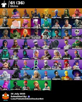 [PC/PSN/XBOX] 60 Skins | Hades | Valeria | Zeus | Oro | Galaxy Scout | Red Knight | 1150 VB | FN3