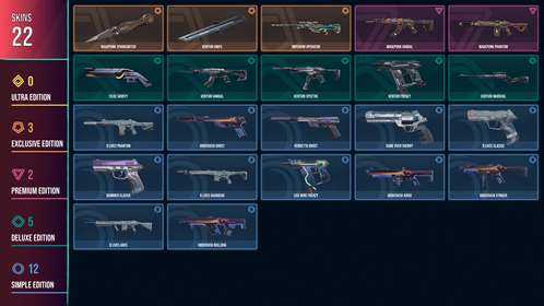 🥑 EU 🥑 2 KNIFE 🥑 22 SKINS 🥑 VALUE: 10075 VP 🥑 Magepunk Sparkswitch 🥑 Venturi Knife 🥑 Imperium Operator 🥑 Magepunk Vandal 🥑 Magepunk Phantom 🥑 Venturi Vandal 🥑 Tilde Shorty 🥑 Venturi Spectre 🥑 Venturi Marshal 🥑 Venturi Frenzy 🥑 Gridcrash Judge 🥑 9 Lives Phantom 🥑 Shimmer Classic 🥑 Gridcrash Ghost 🥑 Game Over Sheriff 🥑 Live Wire Frenzy 🥑 9 Lives Guardian 🥑 RANKED READY 🥑 135 LEVEL 🥑 INSTANT DELIVERY 🥑 FULL ACCESS 🥑 FBsOn 🥑