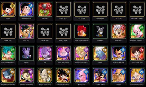Global ios (All new LRs includes kid buu and ssj3 + tons of LRs and dfe with dupes + 7598 stones)