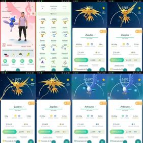 Pokemon GO LVL 22 | 4x Zapdos | 2x Articuno | 3x Shiny Porygon Evolution | Cheap Account | Full Access | C042