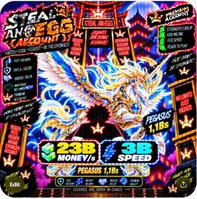 [Instant! Steal an Egg Account] 23B Money/s | 3B Speed | Pegasus 1,1Bs | 3,9Qa Money | SAE03572