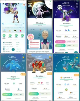 LVL 41👑Hundo BG Mewtwo👑Shiny Shadow Giratina👑4 Shiny Legend (Regice/Terrakion)🧬Mega Mewtwo Y🐉Mega Gyarados✨7 Shiny✨92 Legendary