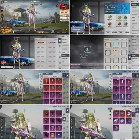 X-Suite Lvl 2"Bizon/SLR (KillMsg)6 Mythic Set"Mythic Helemt/Bag"Knight/Acadmey Uza"Pool Daica"1 Material"Rename Card"Rank Ace Master
