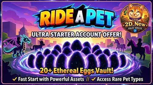 Starter Account 20+ Blackhole Egg ( Random Rebirth ) - Ride A Pet