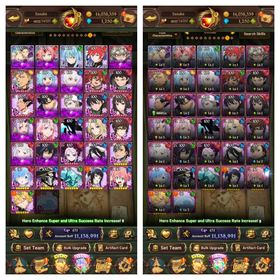 Global, 1.337💎 11,1 Million buff, 19LR + 🔥 17UR + 32 collab chars : Full Gachiakuta + Full Overlord + Full Fire Force + 4 Rezero chars + 2 Solo Levelling chars + 2 Eminence in Shadow chars + Konosuba Aqua + 6 Slime + 4 Tower of God, have UR Nemesis Meliodas 2/6 + Special Reward Box