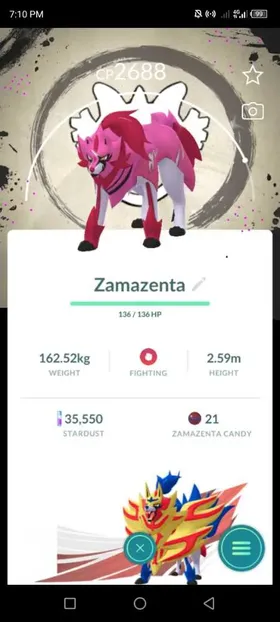 Shiny Zamazenta GoFest 2026 BG + Shiny Lunala