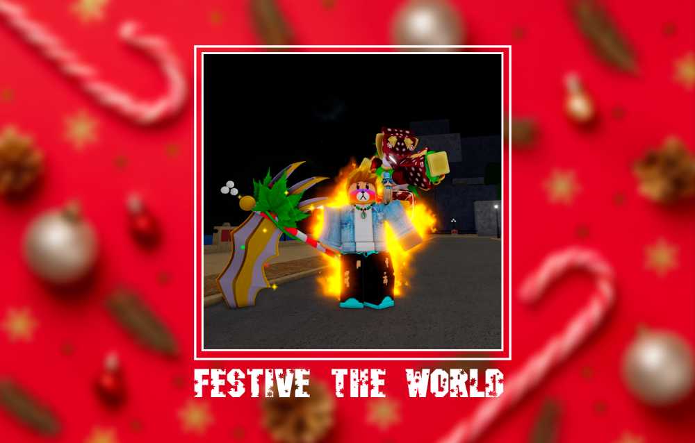 Your Bizarre Adventure (YBA) Festive The World + Festive Scythe