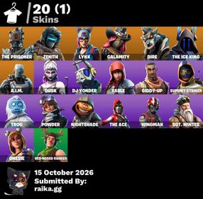 👑 [PC/PSN/XBOX] 20 SKINS 🍀 THE PRISONER 🍀 ZENITH 🍀 LYNX 🍀 CALAMITY