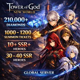 🔷Discount🔷Global🔷210000+ Diamonds🔷1000-1200+ Tickets🔷10+ SSR+🔷30-40 SSR🔷, Sale