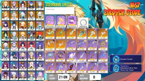 #67 Asia End Game Ar 60 Aether 43X5 Username Unset Premium Team Flins Varka&Durin Etc