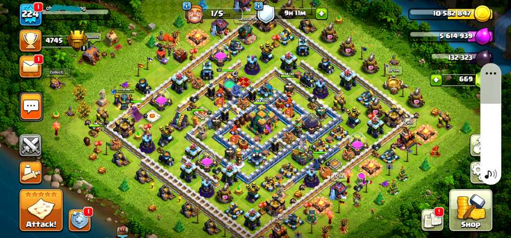 TH14 LEVEL 224 | HERO BK75.AQ80.GW55.RC26 | PET3.2.2.1 | SUPERCELL LINKED BY ME |War Stars 3500+ | Base.Troops Good