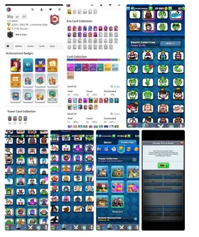 Level 61 ~ 1 hero unlock ~ 16 evos ~ 16 elite lvl 15 ~71 Max lvl 14 ~ 81x emotes ~8 tower skins~ 500 name change ~ trophies 10k+