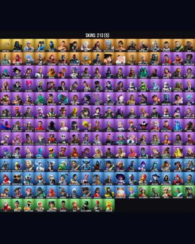 213 Skins Lara Croft ⭐️ Ghoul Trooper ⭐️ Fishstick ⭐️ Aura ⭐️ Harley Quinn ⭐️ Siren ⭐️ Scarlet Commander ⭐️ Echo ⭐️ Jack Skellington ⭐️ Hana ⭐️ Human Bill ⭐️ Poised Playmaker ⭐️ Roast Lord ⭐️ MrBeast6000 ⭐️ Stray ⭐️ Clara ⭐️ Helsie ⭐️ Kor m9218772853