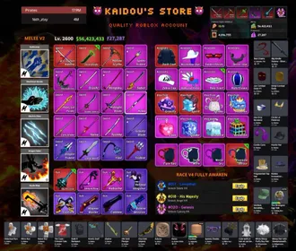 🐲Blox Fruit | 4M Pirate Bounty + Cyborg V4 + All Legendary Haki + Dark Coat + Godhuman + CDK+HS+DBV2+ S.Guitar | Good Avatar | Visit my shop for more epic deals!