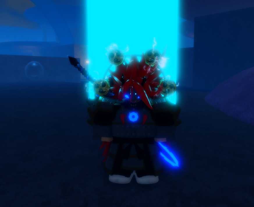 Full blue set Tomoe Drums, Slayer's Armor Set (blue), Slayer's Mask