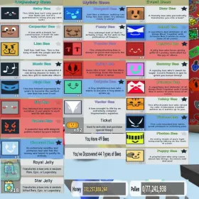 Bee swarm Simulator x Bloxfruit - 49 BEES 10 LEGENDARY 30 MYTHIC 9 EVENT LVL 15 BEE HIVES + PETAL WAND + BABY BEAR | BLOXFRUIT - UNLOCK ALL FIGHTING STYLE 3 PASSES lvl 2358 (SAFE)