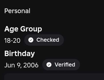 #409 | Age 18-20 Verified by passport, Voice Chat Active Full Access