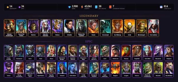 [STARTER]Geomancer+Maneater+Deathknight+Scyl+Skeletor+Dorothy Gale+Visix+Deliana+Sethallia+Vallaryn the Equalizer+Ronda+32Epics