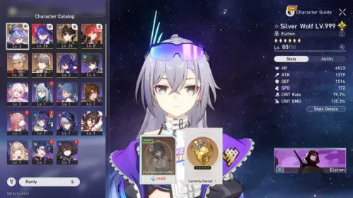 °ASIA° Male TL4 6 cost | Starter Silver Wolf 999, Archer, Danheng PT, Acheron, Seele | 2 Golden Companion || SW999 FREE FATE SELECTOR