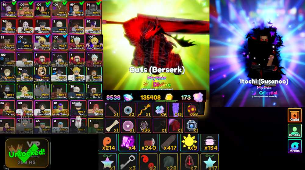 [Guts Divine]Anime Adventures| 42 Mythic Units Secret 5 | Unverified ...