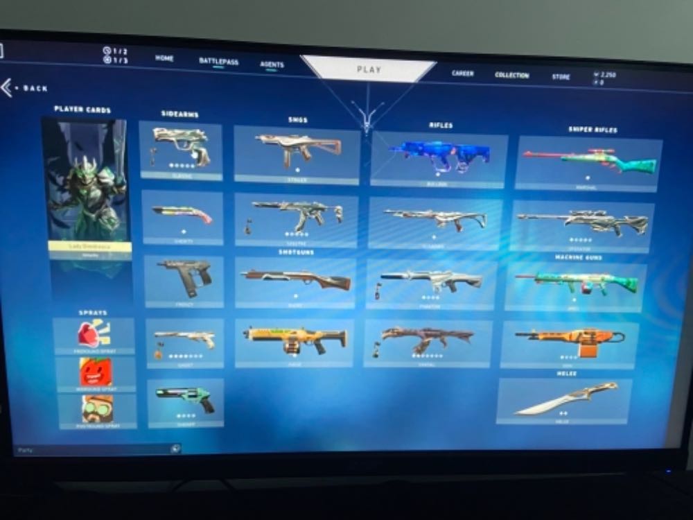 Stacked Val account 35+skins silver 3 rank