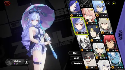 Asia | Ik 13 | Vivian with skin+promeia+Zhao+Lucia | Login Hoyoverse | Fast delivery