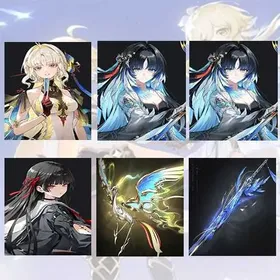 Asia lv 8| Suisui + Yangyang + Yangyang + Chisa + Suisui Weapon + Yangyang Weapon | Random 4 stars |The novice pool is not used