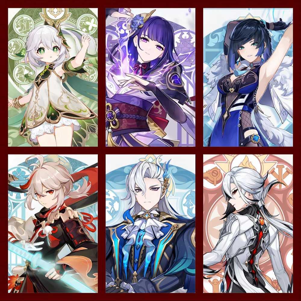 [Asia]Nahida+Kazuha+Raiden+Neuvillette+Arlecchino+Yelan [AR10] 6Five ...