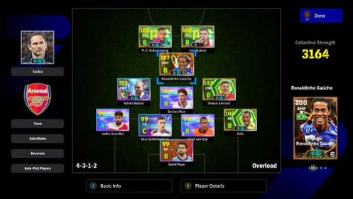 [PC]BigTime Dinho(108)💫Cafu(105)✨Blitz Suarez(105)🔥Gerrard(103)🙌+ 500 Coins | Balanced Squad (3164)