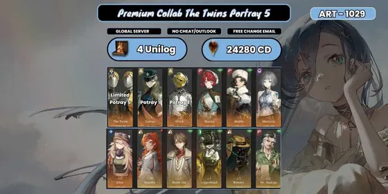 Global | 14 x 6 Star | The Twins P5 + Ulrich P1 + Corvus P1 + Marsha + Moldir + Mercuria + Lilya | 4 Unilog | 24280 Clear Drop | Novice Banner Available | Fast Delivery | ART029