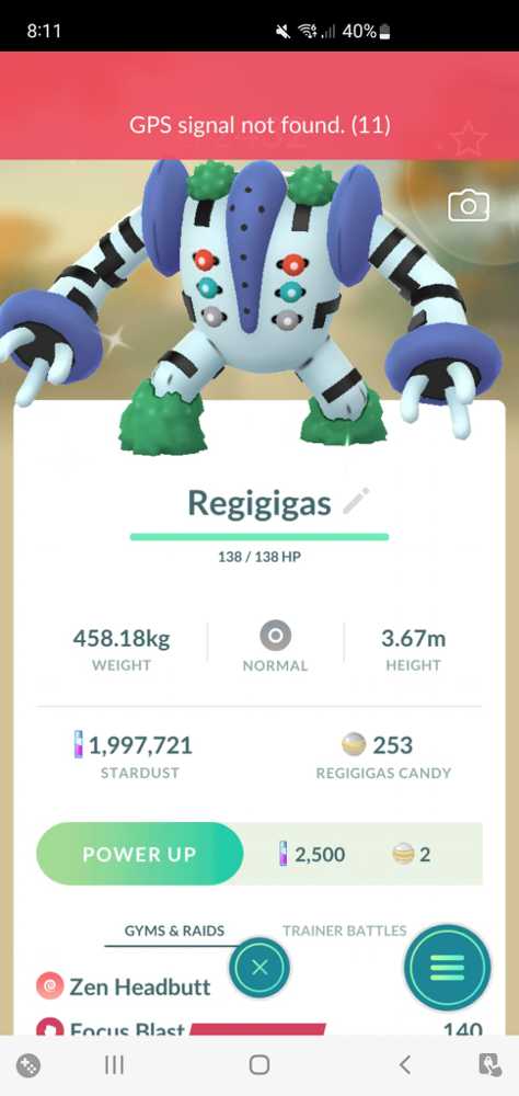 Pokémon Go - Shiny Regice Background Gofest - Trade Registered - Available