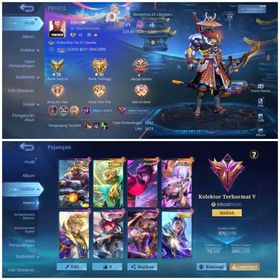 ⚡YSS COLECTOR⚡ASPIRANT VEXANA⚡PRIME GRANGER⚡KOF DYROTH x KARINA⚡STARLIGHT LESLEY x VALE⚡LUCKYBOX ALICE x KIMMY x ZHASK x MARTIS⚡ZODIAC LUNOX x ODETTE x SELENA x BADANG x MARTIS x HILDA x ZHASK⚡M7 GRANGER⚡LIGHTBORN SKINS⚡S.A.B.E.R SKINS⚡325 Skins | 124 Herroes | Max Emblem | Moonton log in | FULL ACCES ANDROID+IOS