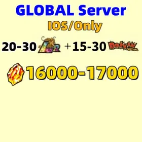IOS[GLOBAL][INSTANT]16000-17000 Dragon Stones+15-25 LR+10-20 limited role DRAGON BALL Z DOKKAN BATTLE Farmed Starter Account|Dragon Ball Z Dokkan Battle