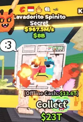 Lavadorito Spinito - Secret $967M/s - Steal a Brainrot Fast Delivery