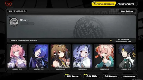 [ASIA] Remielle, Promeia, Ye Shunguang, Vivian, Zhao, Rina, Harumasa, Koleda, Grace(M1) | IK 27 | Female Account
