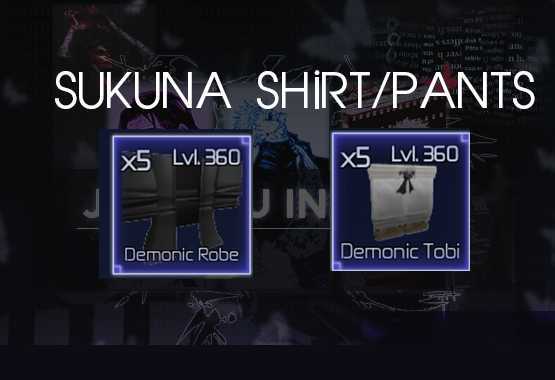 Demonic Tobi & Demonic Robe set - Jujutsu Infinite