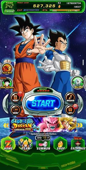 🐋 Whale Dokkan  global with 60 LRS 18000 stones Android All new WWC characters