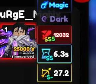 Illusionist (Transcended) | Aizen | good stats| Anime Adventures | AA | [Fast Delivery] | Roblox