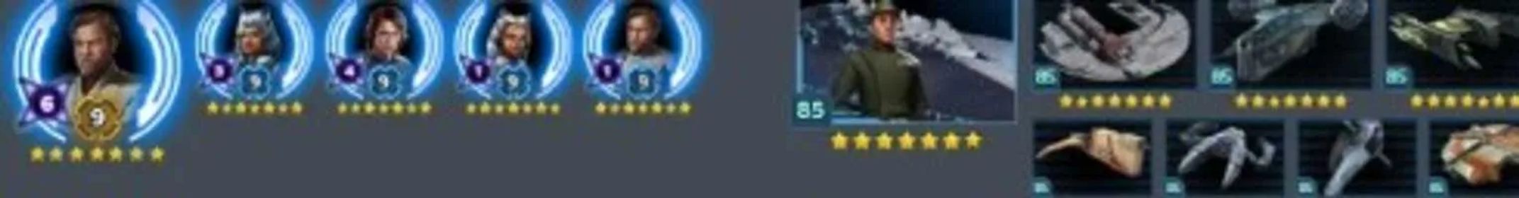 SG3 – 12.6M GP Endgame Account | 50K Crystals, 9 GLs, All Conquest Units & Capital Ships